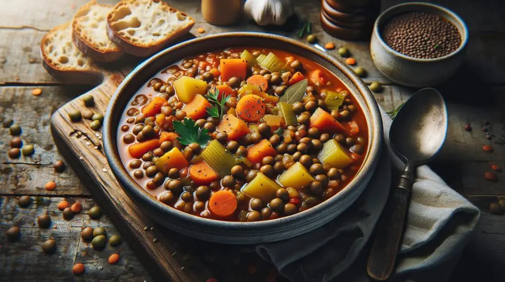 Lentil and vegetable curry