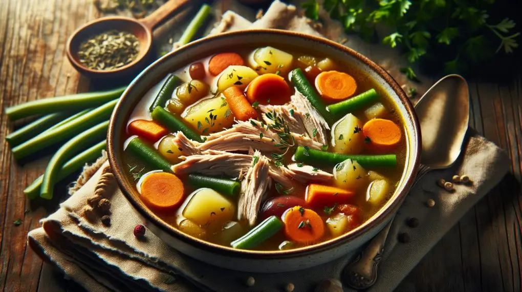 Turkey and vegetable soup