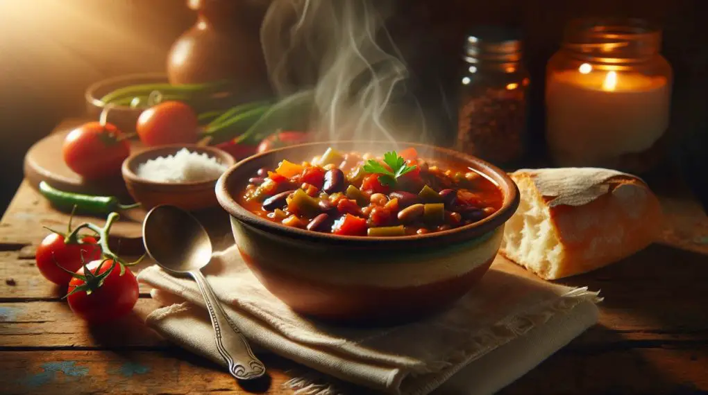 Vegetable and bean chili