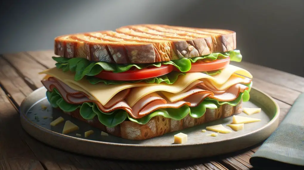 Turkey and cheese sandwich